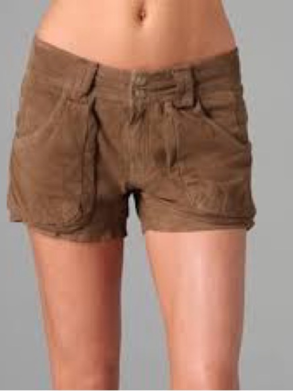 Free People Suede Cargo Shorts